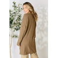 thumbnail image 2 of Garden Naked Basic Bae Full Size Ribbed Round Neck Long Sleeve Slit Top, 2 of 10