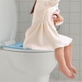thumbnail image 6 of Round Toilet Seat with Built-In Toddler Seat, Soft Close, Never Loosen, Easy Install & Clean, Fits Both Adult & Child, Blue, 6 of 8