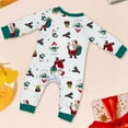 thumbnail image 3 of Onlypjs Matching Family Christmas Pajamas – White Santa & Holiday Print Long-Sleeve Tops and Pants for Women, Men, Couples, 3 of 5
