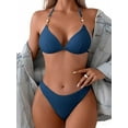 thumbnail image 5 of Top-kevin Women's Triangle Bikini Set Cheeky High Cut Sexy Two Piece Swimsuit Cute Halter Bathing Suit, 5 of 9