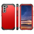 thumbnail image 4 of Samsung Galaxy S22 Case, Dteck Heavy Hybrid Rugged Shockproof Case, Support Wireless Charging, 3 in 1 Full Protective Cover For Samsung Galaxy S22 5G 6.1 inch,Red, 4 of 7