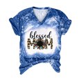 thumbnail image 5 of EQWLJWE Women Blessed Mama T-Shirt Blessed Mom Shirts Blessed Leopard Floral Mother Tee Tops, 5 of 5