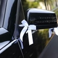 thumbnail image 2 of Bgsha 50PCS White Ribbon Bows Decorative Loops Antenna Loops Bridal Car Decor Door Handles Wedding Bows Decorations, 2 of 9