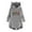 Gray, variant on IROINNID Christmas Shirts for Women Christmas Plush Hooded Pullover Loose Fit Long Sleeve Winter Thermal Sweatshirts,Gray