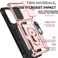 thumbnail image 4 of FIEWESEY for Samsung Galaxy A36 5G Case Built-in Slide Camera Cover & Kickstand Heavy Duty Protection Shockproof Phone Case for Samsung Galaxy A36 5G,Rose Gold, 4 of 8