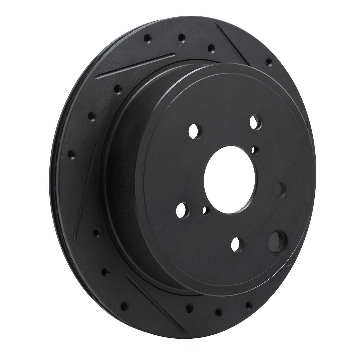 Dynamic Friction Company 633-13050R DFC Brake Rotor - Drilled And Slotted - Black