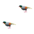 thumbnail image 1 of Toystoory Animated Feathered Bird Leiothrix Figurines Animal for Zoo Decor Garden Tipo B 2piezas, 1 of 1