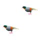 thumbnail image 1 of Cateissary Figuras animadas de pájaro emplumado Leiothrix Animal para decoración de jardín zoológico Type1 NO1, 1 of 1
