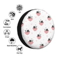 thumbnail image 4 of Salouo Umbrella Cat Print Spare Tire Cover 14-17 inch Spare Tire Protector Universal Tough Tire Wheel Cover for Trailer SUV and Truck-17 inch, 4 of 6