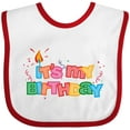 thumbnail image 3 of Inktastic It's My Birthday Letters Boys or Girls Baby Bib, 3 of 4