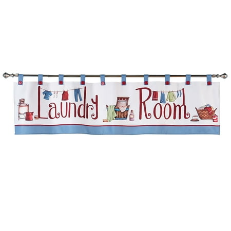 Laundry Room Da C Cor Window Curtain Valance With Tab Top
