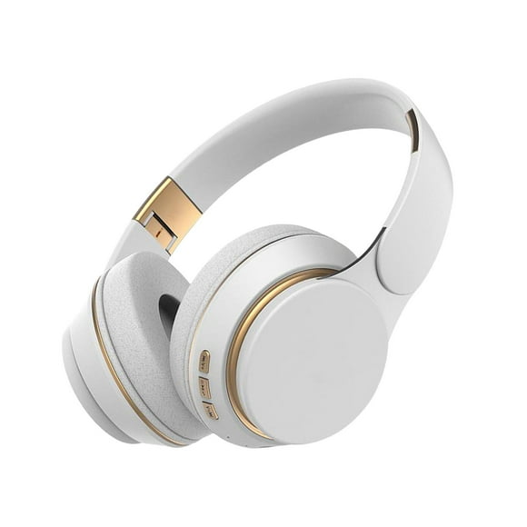 Auriculares para juegos Hugo Over Ears 3.5mm con cable / inalámbrico Estéreo Soporte Tarjeta TF con micrófono para PC Tablet blanco