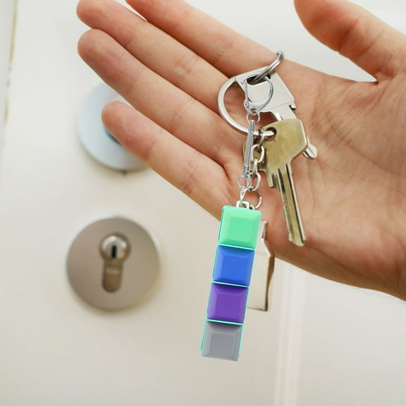 WHAMVOX Mechanical Key Toy Key Chain With Transparent Design For Home Car Key Management Tools