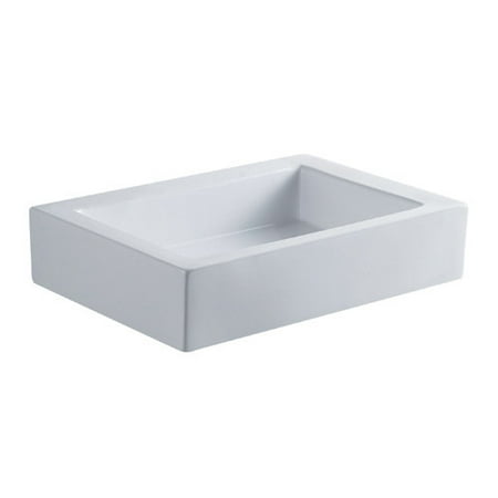 UPC 663370097607 product image for Kingston Brass EV4335 White China Vessel Bathroom Sink without Overflow Hole | upcitemdb.com