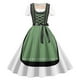 thumbnail image 1 of Puntoco Vestido De Manga Corta Para Mujer, Vestido De Fiesta Con Cuello Redondo Estampado Oktoberfest, Verde S,Regalos Para Mujer Joven, 1 of 3