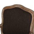 thumbnail image 6 of Noble House Birdsong Fabric Upholstered Wood Expandable 7 Piece Dining Set, Natural Brown and Brown, 6 of 16