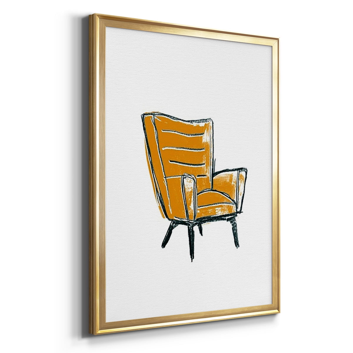 Take a Seat III Premium Framed Print, in Gold, Black, or Silver - Ready to Hang