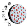 thumbnail image 4 of Fuzoiu Strawberry Print Universal Spare Tire Cover with Buckle Strap, Waterproof Wheel Covers for Jeep, Trailer, RV, Truck and All Car-16 inch, 4 of 6