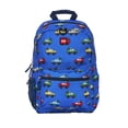 thumbnail image 2 of LEGO Iconic Prints Kids School Backpack Bookbag, for Travel, On-the-Go, Back to School, Boys and Girls, with Adjustable Padded Straps and Fun patterns, Cars in Blue, 2 of 5
