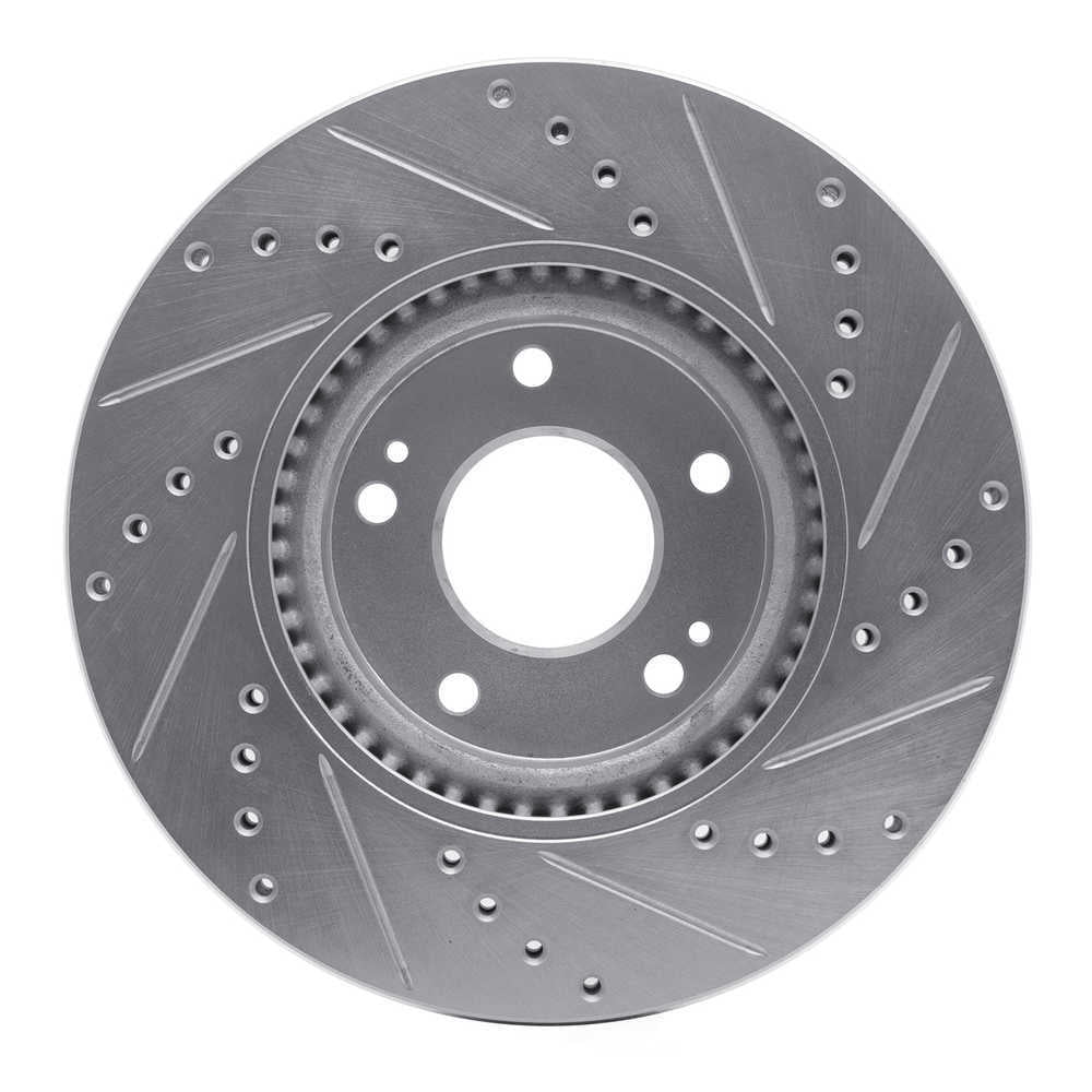 Dynamic Friction Company 631-03020L DFC Brake Rotor - Drilled And Slotted - Silver