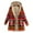 Red, variant on IROINNID Women's Winter Warm Mid-Long Coat Stripes Anorak Jacket Long Sleeve Outwear, Red