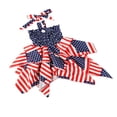 thumbnail image 4 of Filles Indépendance Jour Drapeau Rayure Étoiles Imprimer Robe Sans Manches, 4 of 7