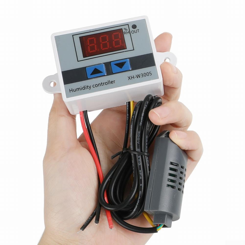 Digital LED Humidity Controller W3005 Hygrometer Switch Sensor 12V 24V 110-220V 