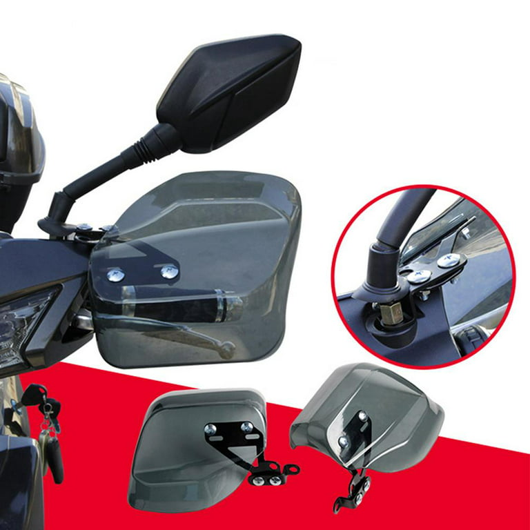 Famure Motorcycle Hand Guards Wind Protector Curved Rain Guard Windshield Hand Guard Universal Motorcycle Scooter Handlebar Hand Guard superb Walmart.com