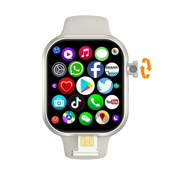 VP29 Smartwatch with rotating camera 2.29-inch AMOLED screen 490x580 Global Edition supports SIM WiFi GPS video calling