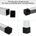 thumbnail image 4 of Desk Chair Leg Caps End Tip Home Furniture Protector 18pcs 1"x1" (25x25mm), 4 of 7