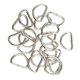 thumbnail image 1 of 100 piezas de anillos en D de aleación para correas de correaje 10x6x1.5mm, 1 of 9