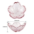 thumbnail image 2 of Platos de cristal para salsa de soja Sakura Sanbege, 8 unidades, color rosa, 2 of 7
