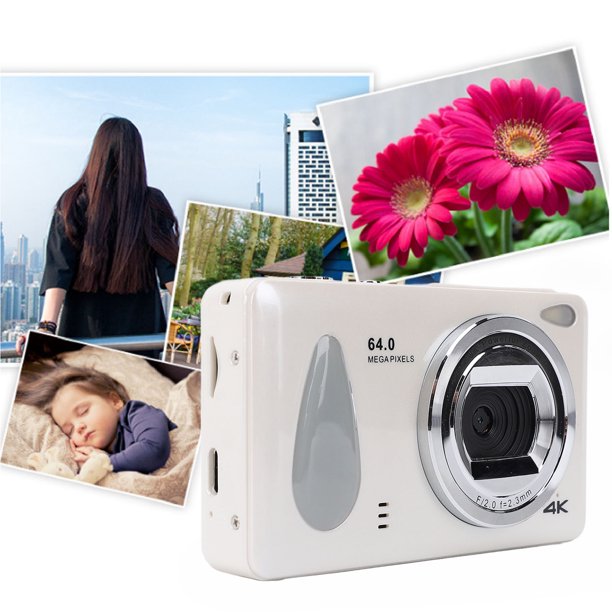 Appareil Photo Numérique Compact Wevoor 64MP 4K - Zoom 18x - Écran 2,8" - 64GB Inclus - Parfait Débutant/vlog