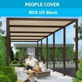 thumbnail image 3 of Coolaroo Sun Protection Privacy Screen Shade Fabric Roll - 90% UV Block - 6' x 100', Beige, 3 of 5