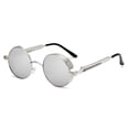 thumbnail image 3 of Gafas Steampunk, gafas de sol redondas, gafas de metal europeas y americanas, gafas de sol de marea para hombres y mujeres, 3 of 5