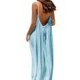 thumbnail image 5 of XIAOCHA Eyelet-Embroidered Maxi Dress for Women Spaghetti-Strap Scoop-Neck Summer Beach Tunic Gown, 5 of 8