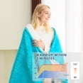 thumbnail image 4 of PMONPA Electric Heated Blanket, Flannel & Sherpa Heating Blanket for Adult, Fast-Heating with 10 Heat Levels 5 Time Settings (51"x61", Teal), 4 of 6