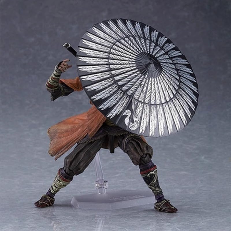 New Sekiro Figure, Fighting Standing Sekiro Action Figures 15cm/5.9inch PVC Character Figurine Cosplay Model Collectible Handicrafts for Anime Fans Gift