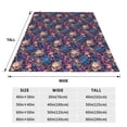 thumbnail image 3 of Vsdgher Skull starry sky flower Ultra-Soft Micro flannel Blanket Throw Blankets for Couch Sofa, Bed (4 sizes)-60"x50", 3 of 7
