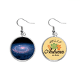 thumbnail image 1 of Nebulosas White Blue Planet Pendiente del lóbulo de la joyería del pendiente de la hoja del otoño Unbranded M, 1 of 3