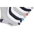 thumbnail image 3 of Club Room Mens 8 Pack Striped Crew Socks Navy One Size Regular, 3 of 3