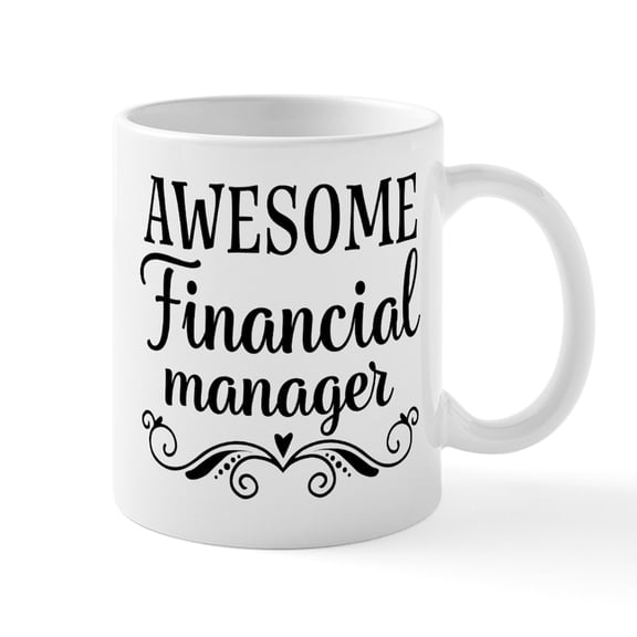 CafePress - Awesome Financial Manager Mugs - 11 oz Ceramic Mug - Novelty Coffee Tea Cup