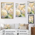 thumbnail image 4 of Designart "Dappled Sunlight Yellow Hydrangea" Floral Canvas Wall Art, 4 of 5