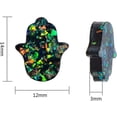 thumbnail image 2 of 30pcs Randomly Mixed Bling color Hamsa Hand Beads Imitation Opal Resin Beads 1mm Hole Flat Hand of Fatima Spacer Beads for Bracelet Necklace Jewelry Making 14x12x3mm, 2 of 9