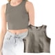 thumbnail image 2 of Playeras,Blusas y Tops,Ropa para Mujer Correr camisetas sin mangas para las mujeres Moda verano Bm chaleco punto gimnasio Fitness cuello redondo sin mangas Crop Top camiseta (C, M), 2 of 7