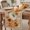 Wheat Taupe, Natural Linen, variant on Thanksgiving Pumpkins Table Runner - 72 Inch Long Fall Maple Leaves Berries Tan Plaid Cotton and Linen Blended Dress Scarves Farmhouse Table Runner for Kitchen Dining, Coffee Table, 13" x 72"