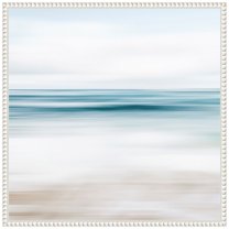Amanti Art Abstract Beach Framed Canvas Wall Art Print