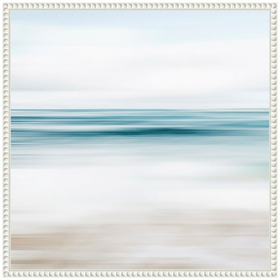 Amanti Art Abstract Beach Framed Canvas Wall Art Print