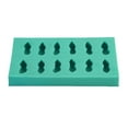 thumbnail image 1 of EeaseCA Moule à Gâteau en Silicone Chocolat 1 Pce Forme D\'arachide Simulée (Vert), 1 of 7