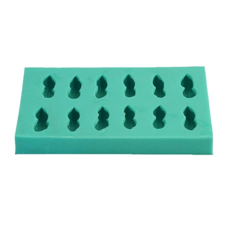 

1pc Novel Cake Biscuits Chocolate Silicone Cake Mold Baking Tool Simulated Peanut Shape (Green)